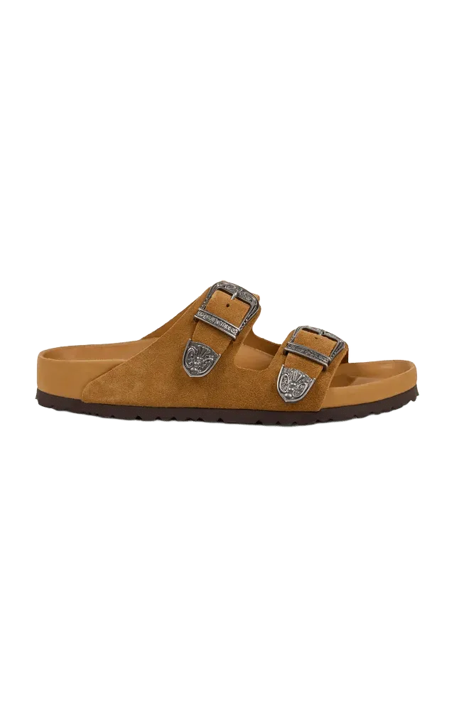 x Etro Arizona Western Suede Sandals