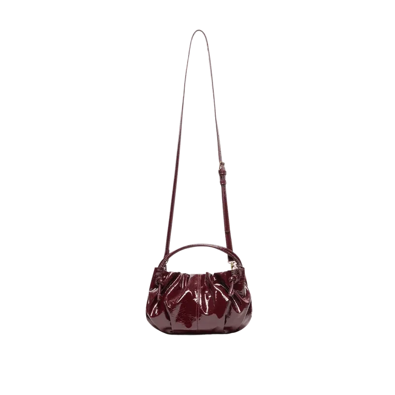 Cocoa Crossbody Oxblood Patent Stella