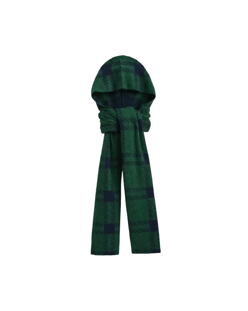 Wool Cashmere Tie-Front Scarf | Eden/True Navy