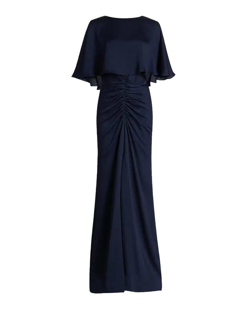 Capelet Ruched Gown