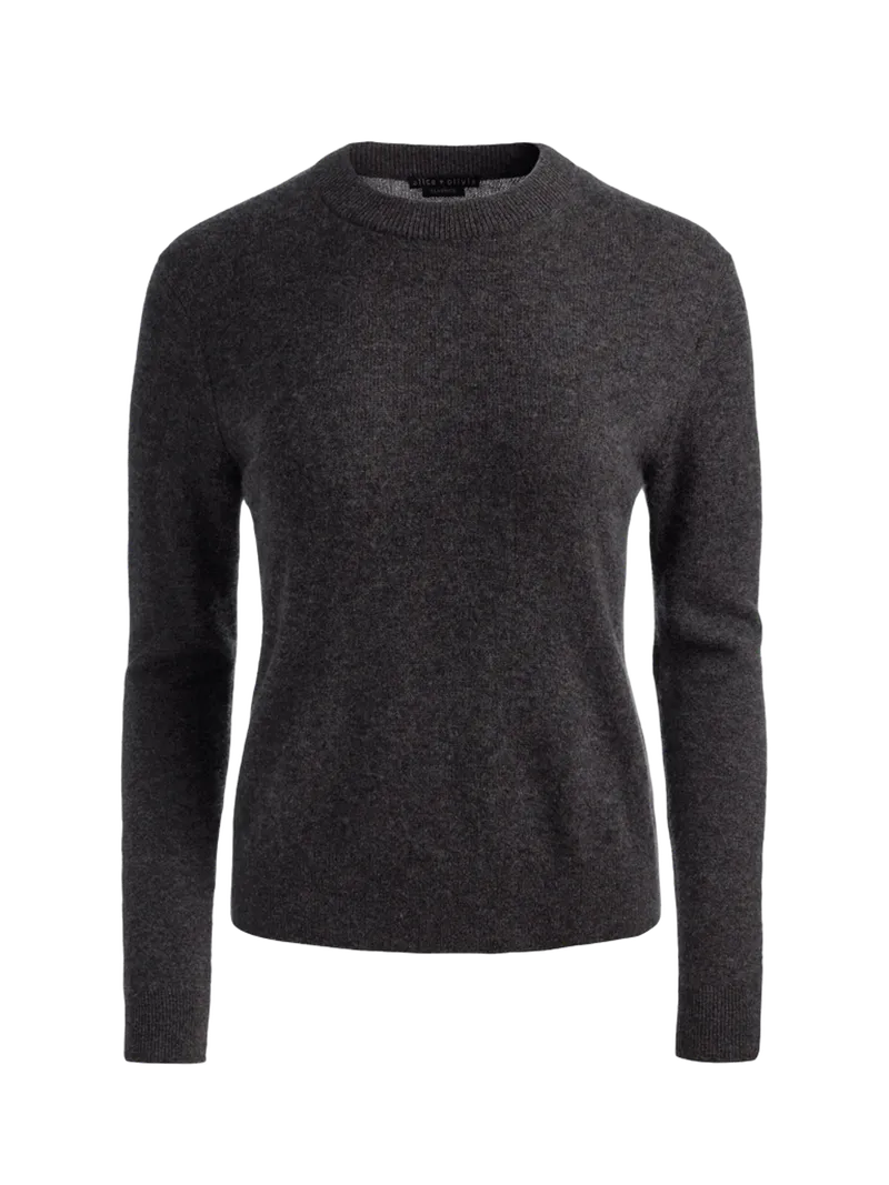 SCOTTIE CASHMERE PULLOVER - CHARCOAL HEATHER