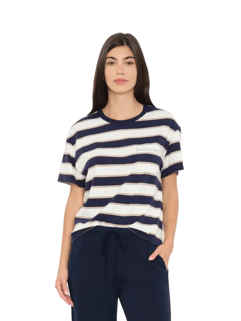 Navy Crescent Paulina Tee