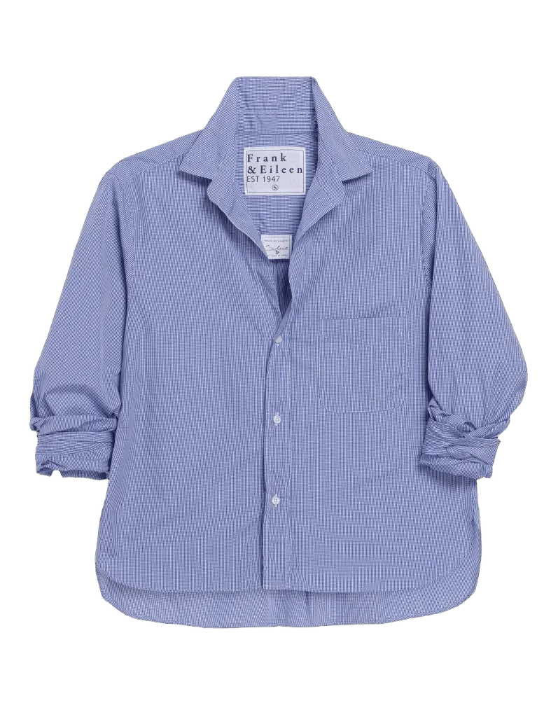 SILVIO Mini Blue Check, Italian Cotton