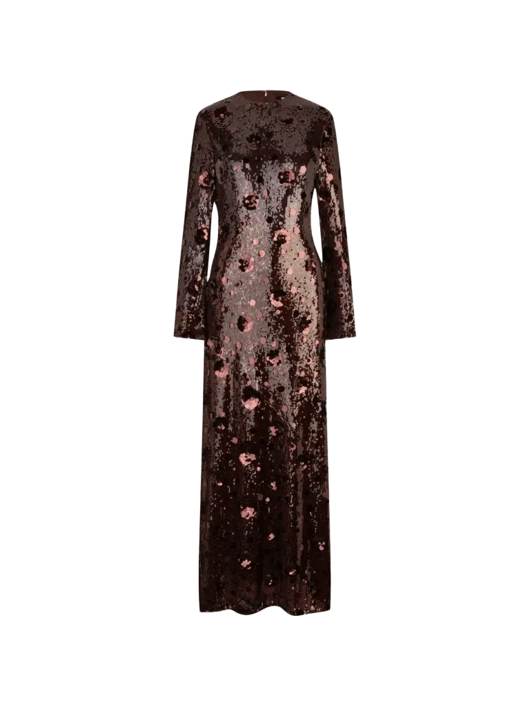 ROTATE BIRGER CHRISTENSEN Sequins Maxi Dress