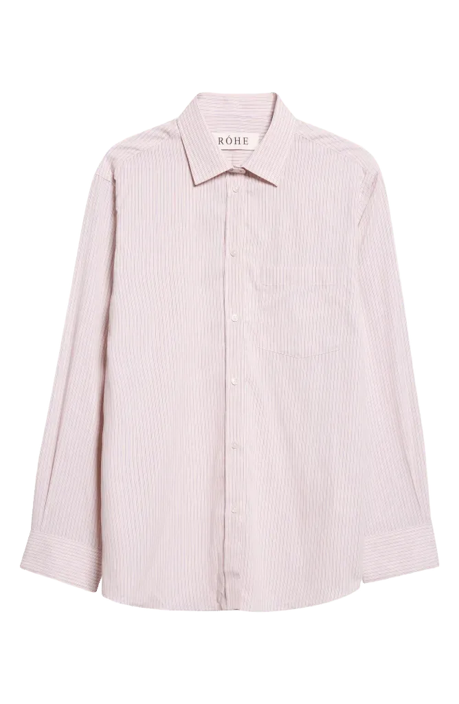 Classic Fit Stripe Button-Up Shirt
