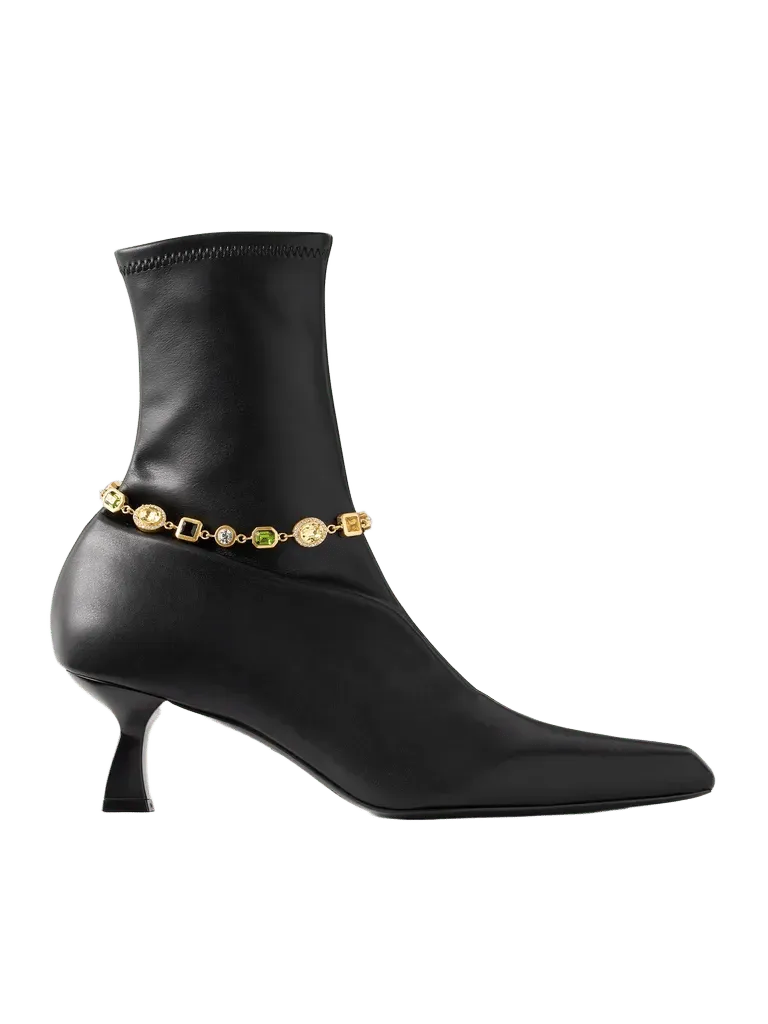 Dona 50 embellished leather ankle boots