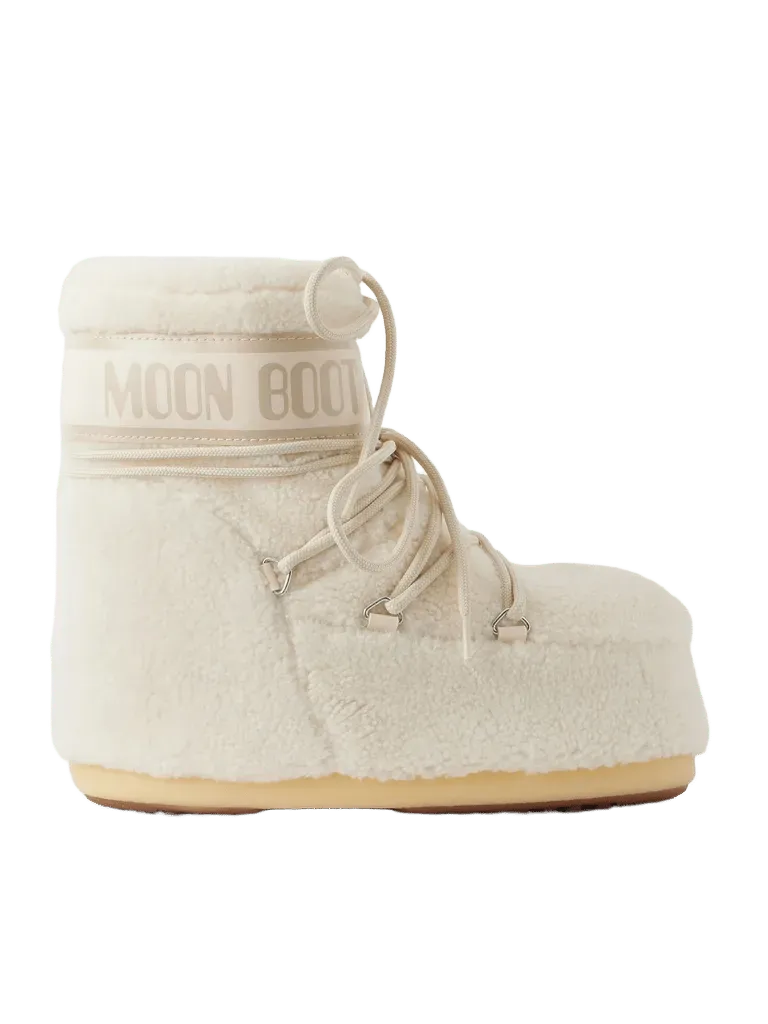 Icon Low shell-trimmed fleece snow boots