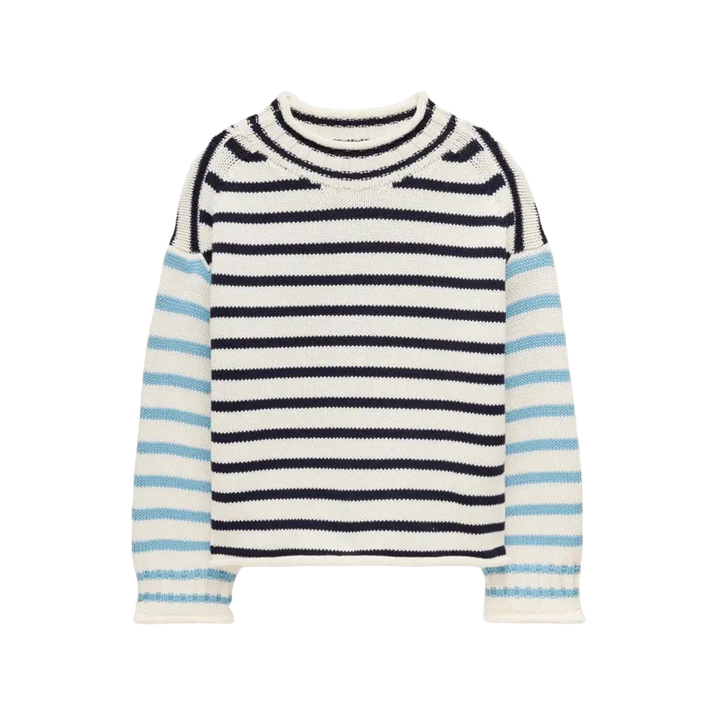 2025 Rollneck sweater in stripe