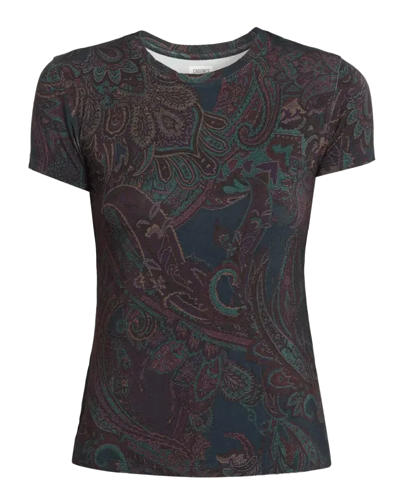 Ressi Paisley Crewneck T-Shirt