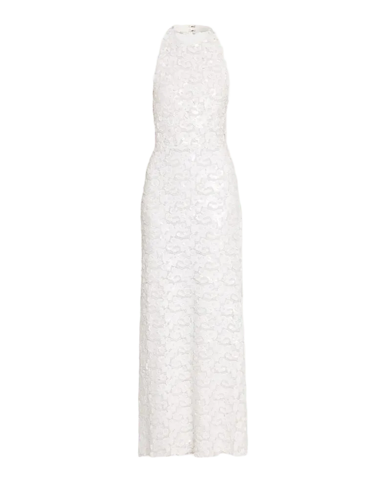 Giada Sequin Halter Column Gown