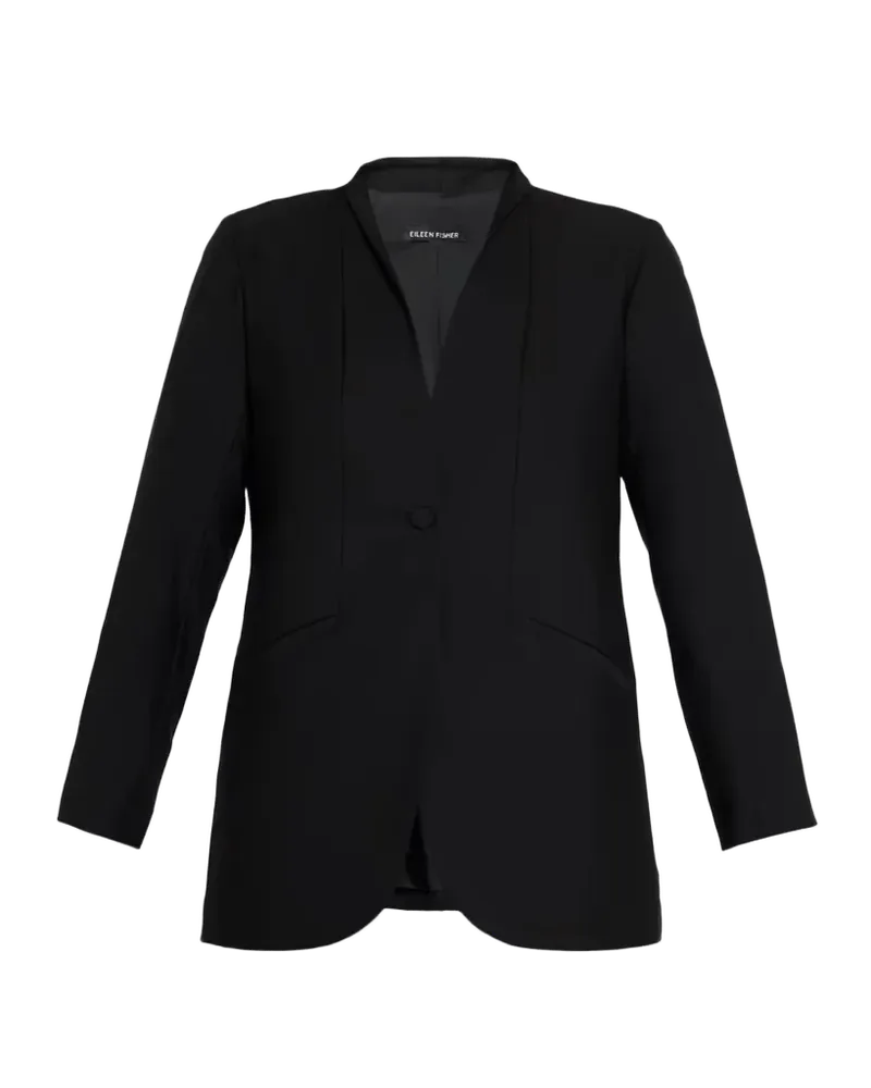 Single-Button Wool Jacket