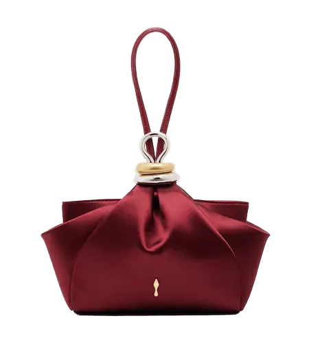 Sabrina Small satin top-handle bag