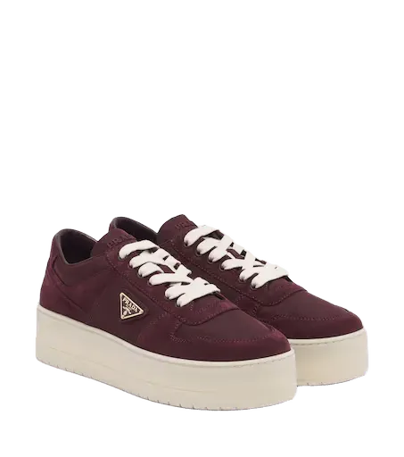 Downtown Bold Re-Nylon and suede sneakers