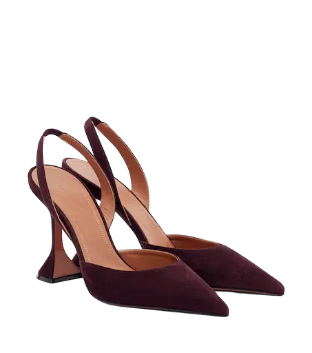 Holli suede slingback pumps