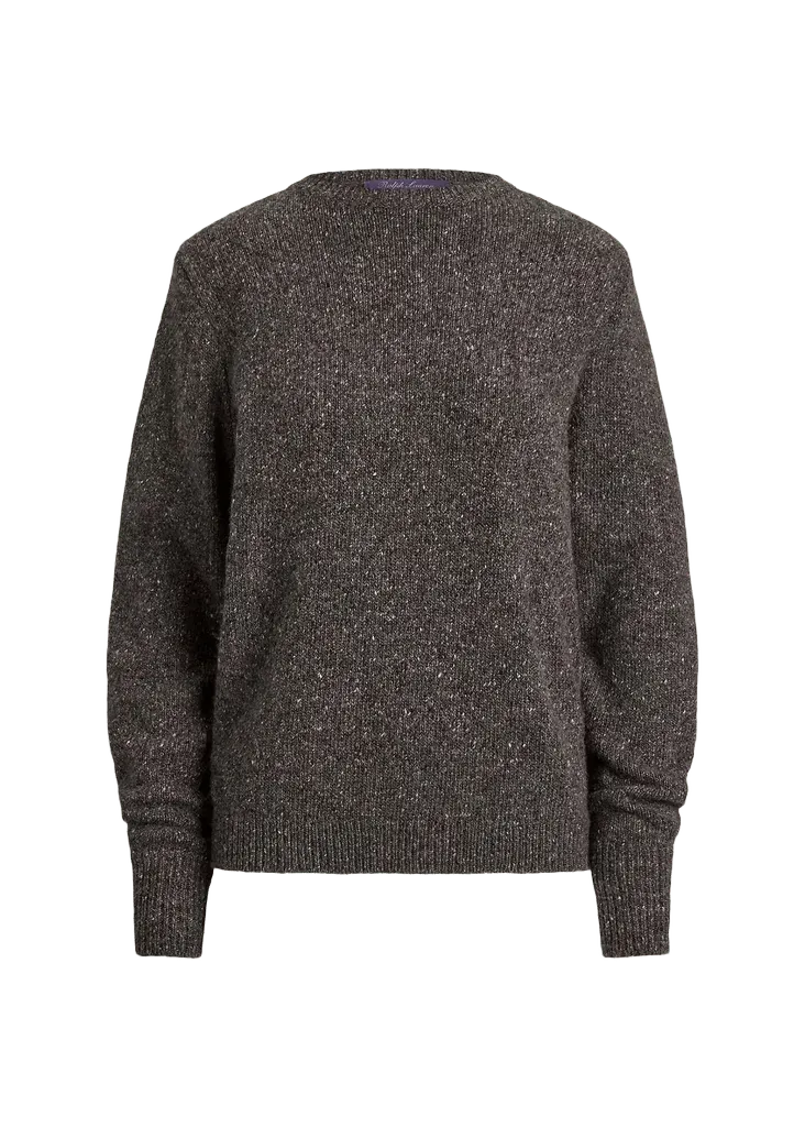 Cashmere Donegal Crewneck Sweater