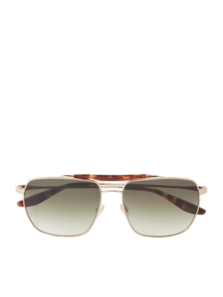 Bhanot aviator-style gold-tone sunglasses