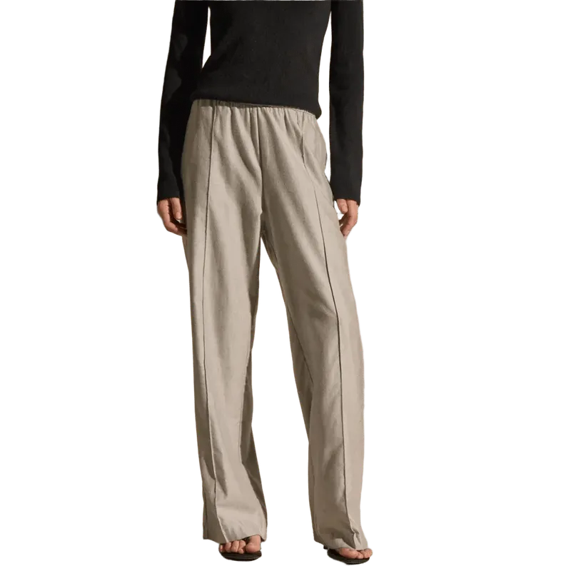 Cotton Melange Track Pant - Light Heather Grey