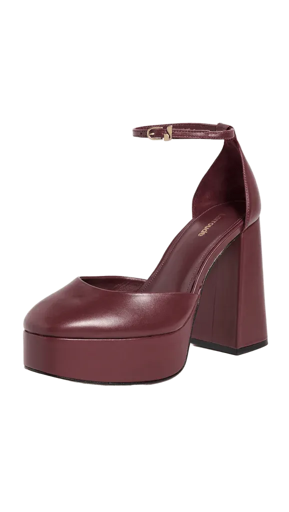 Ari Leather Platform Pumps