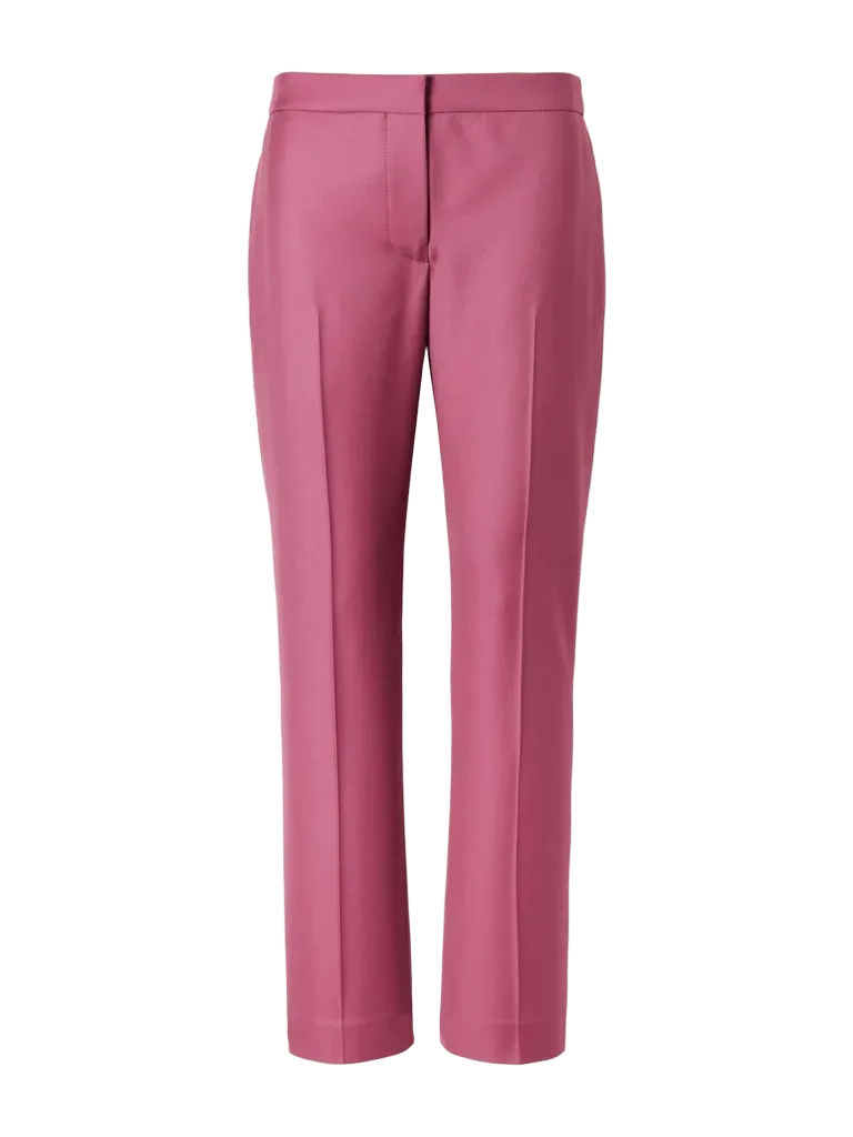 Wool straight-leg pants