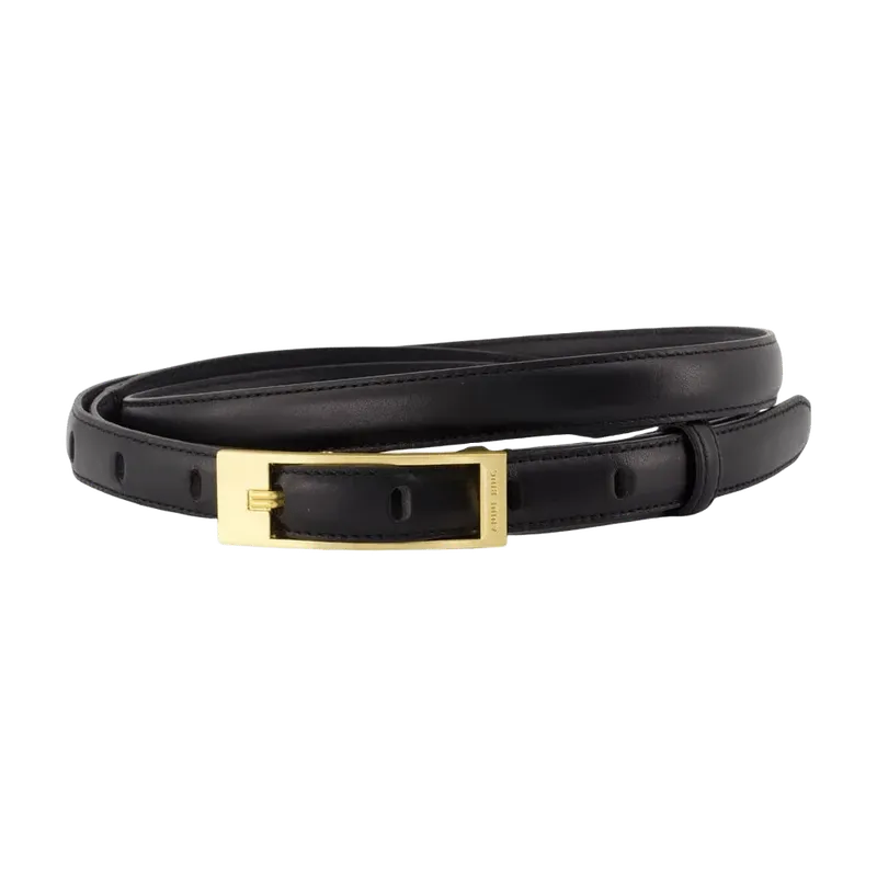 Anine Bing Double Elly Belt — Black