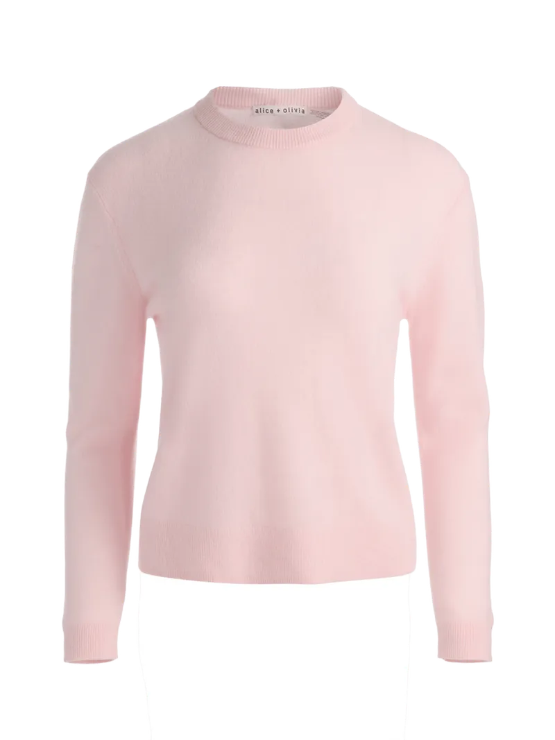 SCOTTIE CASHMERE PULLOVER - BLUSH
