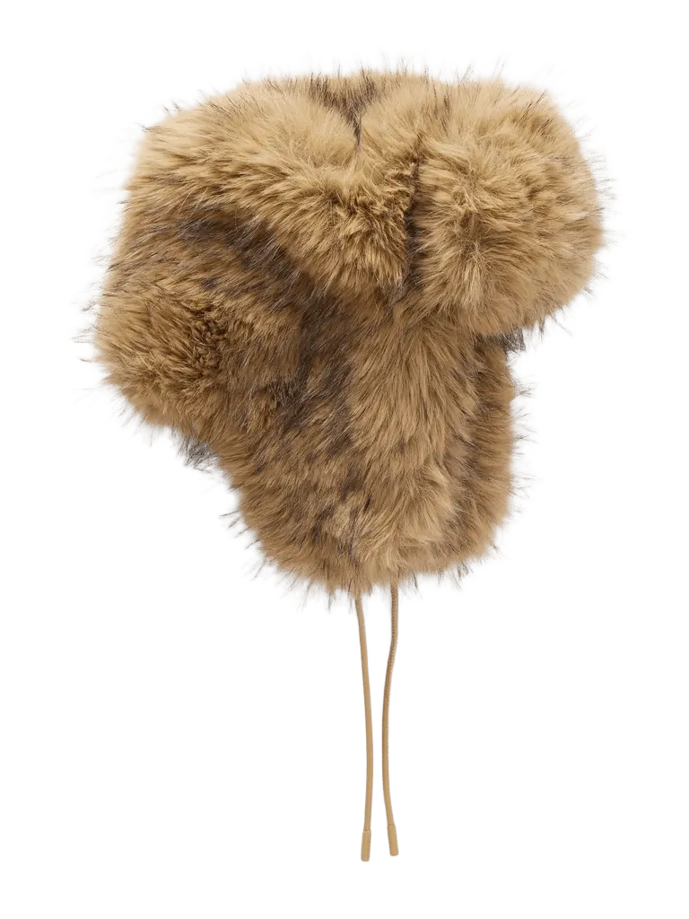 Cher plush trapper hat