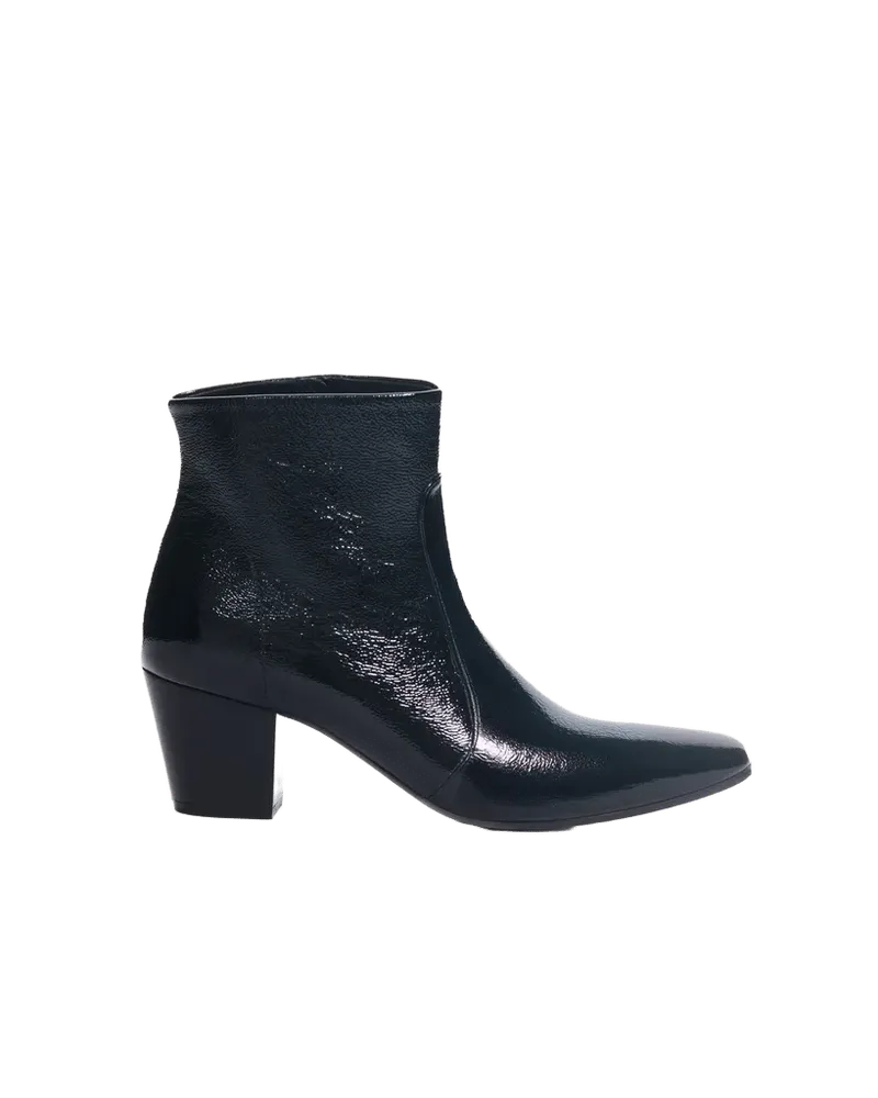 Paloma Boots in Patent Leather, Black