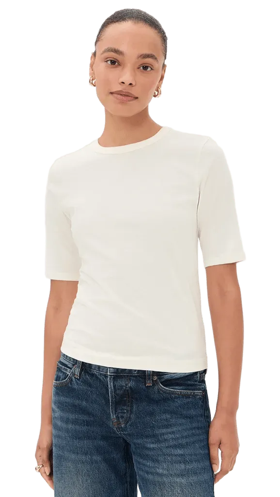 Melika Quarter Sleeve Crew Neck Tee