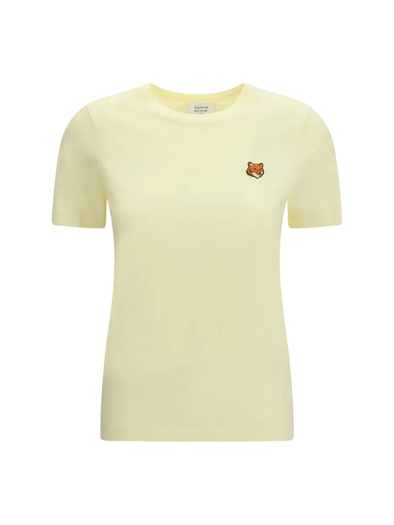 Maison Kitsuné Fox Head T-Shirt — Yellow