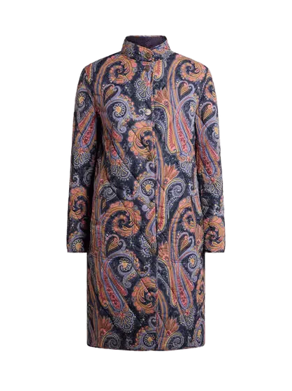 QUILTED PAISLEY COAT
