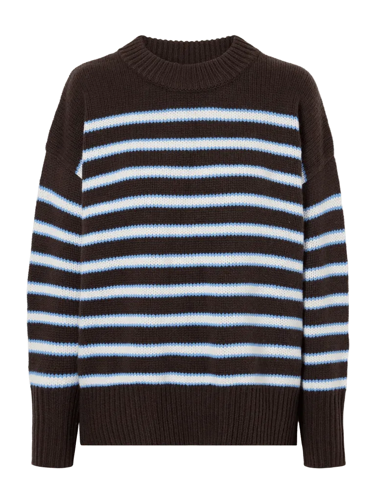 Marin striped wool and cashmere-blend sweater
