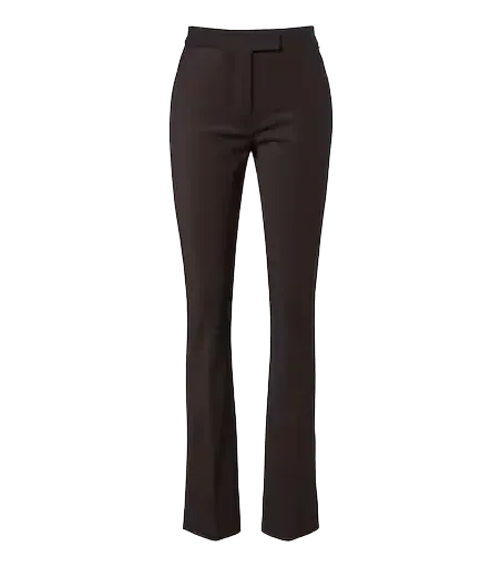 Wool-blend flared pants