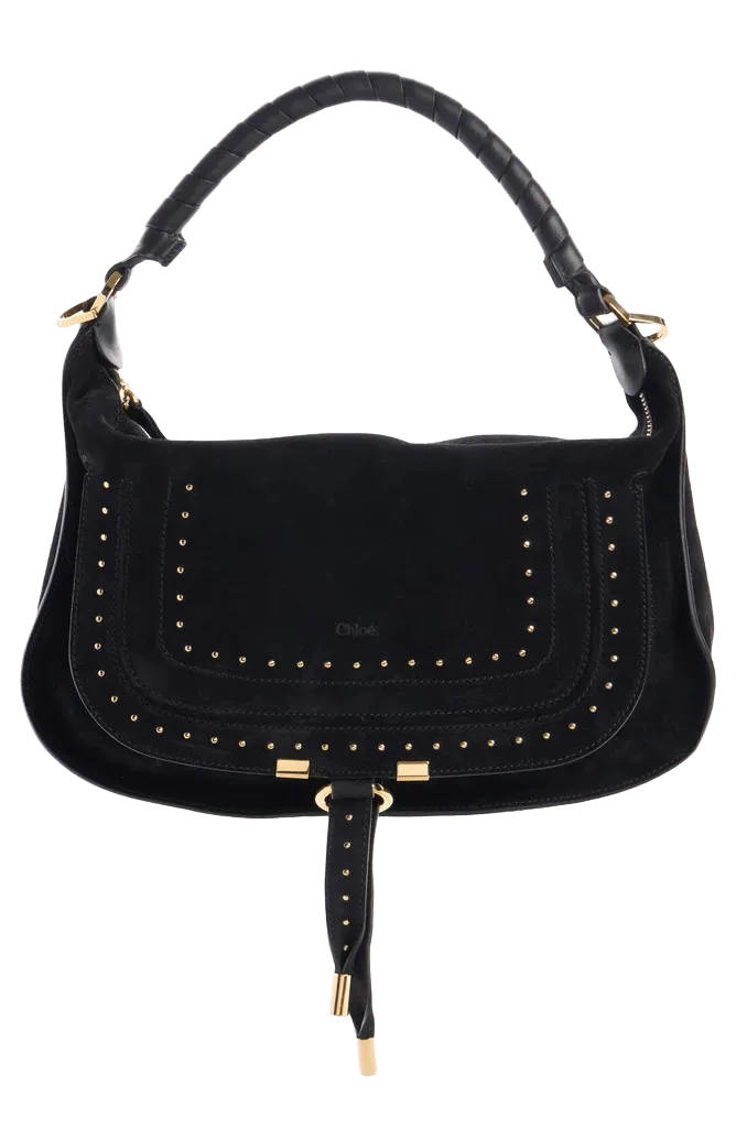 Marcie Suede Shoulder Bag