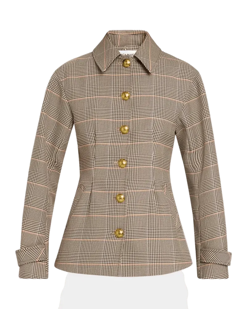 Severine Plaid Jacket