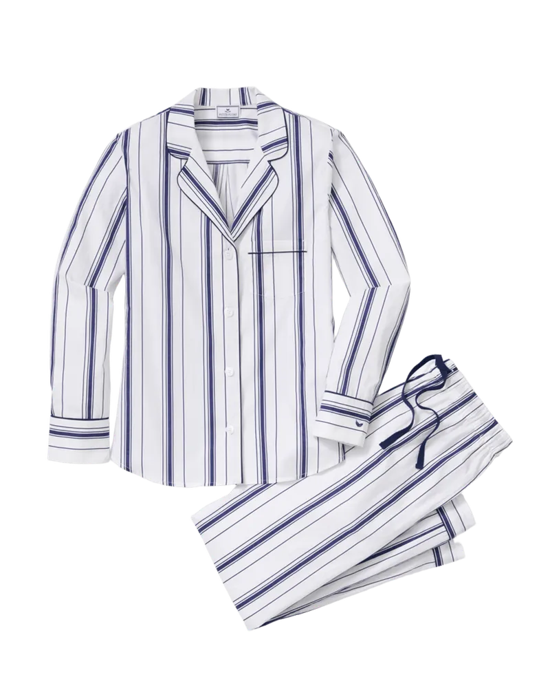 Women's Poplin Pajama Set in Parlor Stripe
