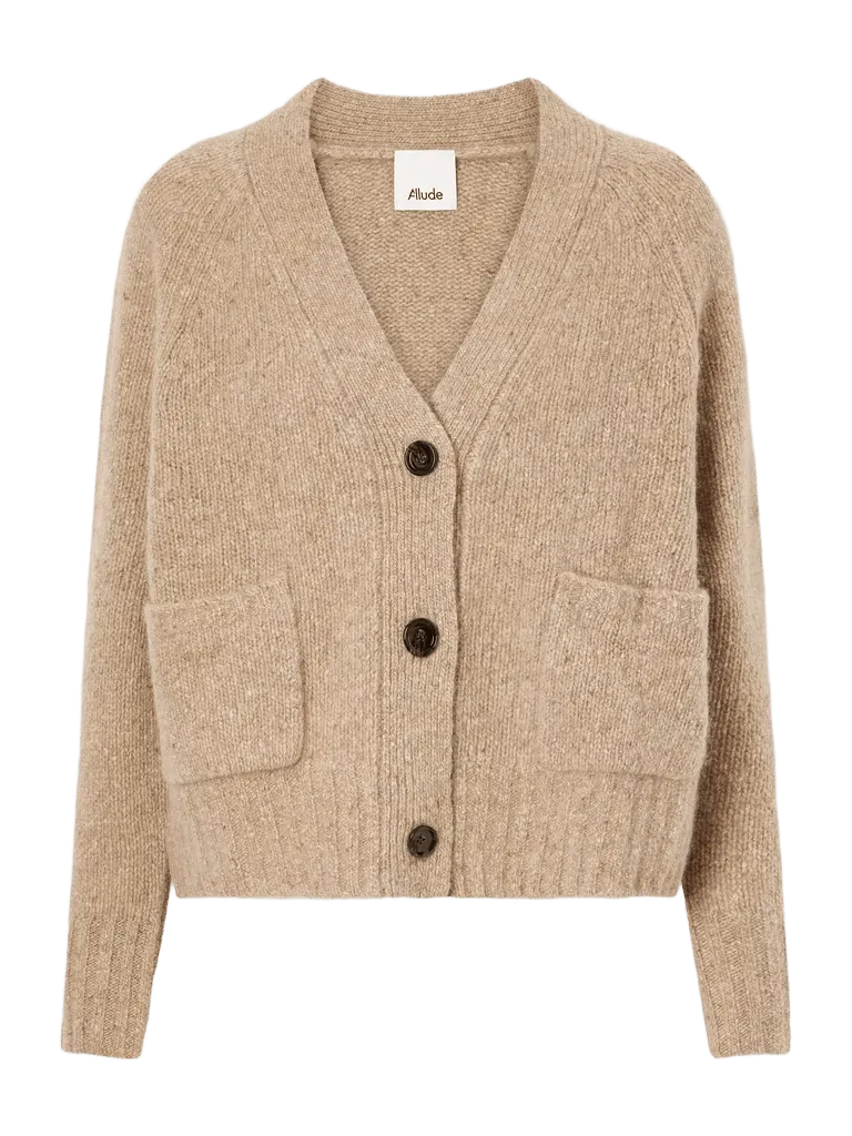 V-neck cashmere cardigan