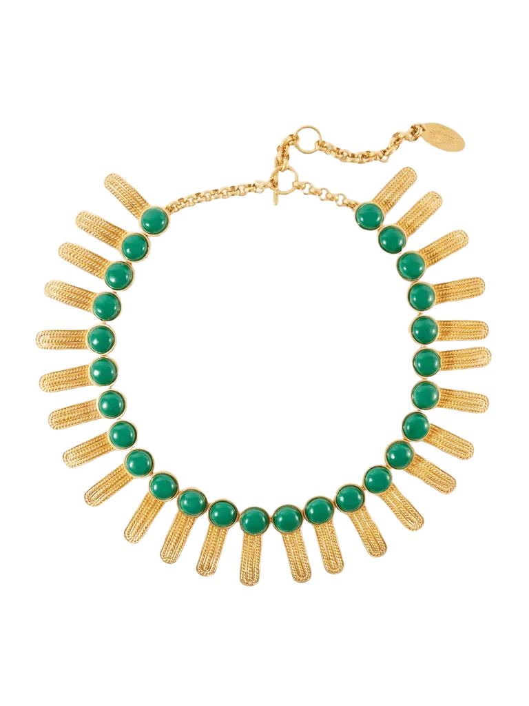 Orofina gold-tone resin necklace