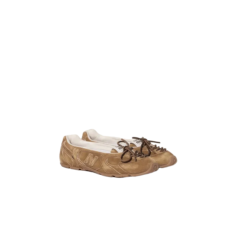 New Balance X Miu Miu 530 SL délavé suede ballerinas