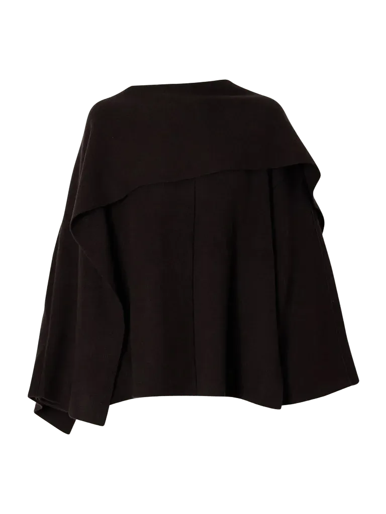 Nessa scarf-detailed double-faced cashmere coat