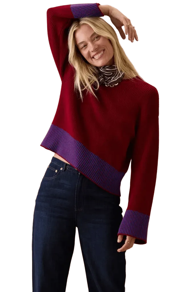 Sienna Stripe Rib Pullover