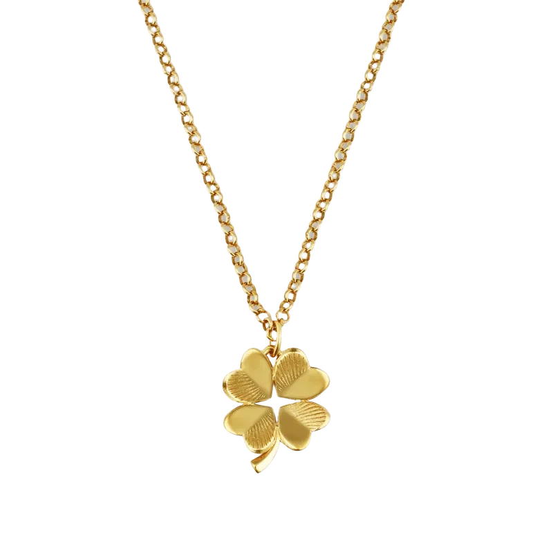 Small Luck and Love Clover Necklace