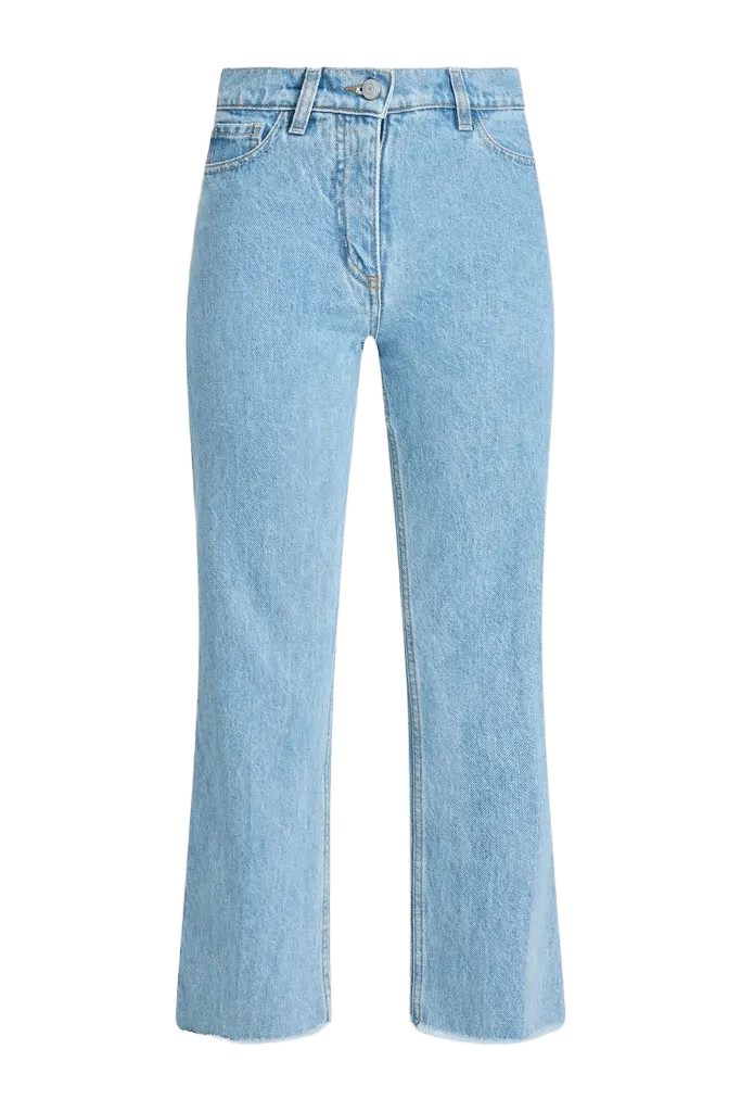 Mid-rise kick-flare jeans