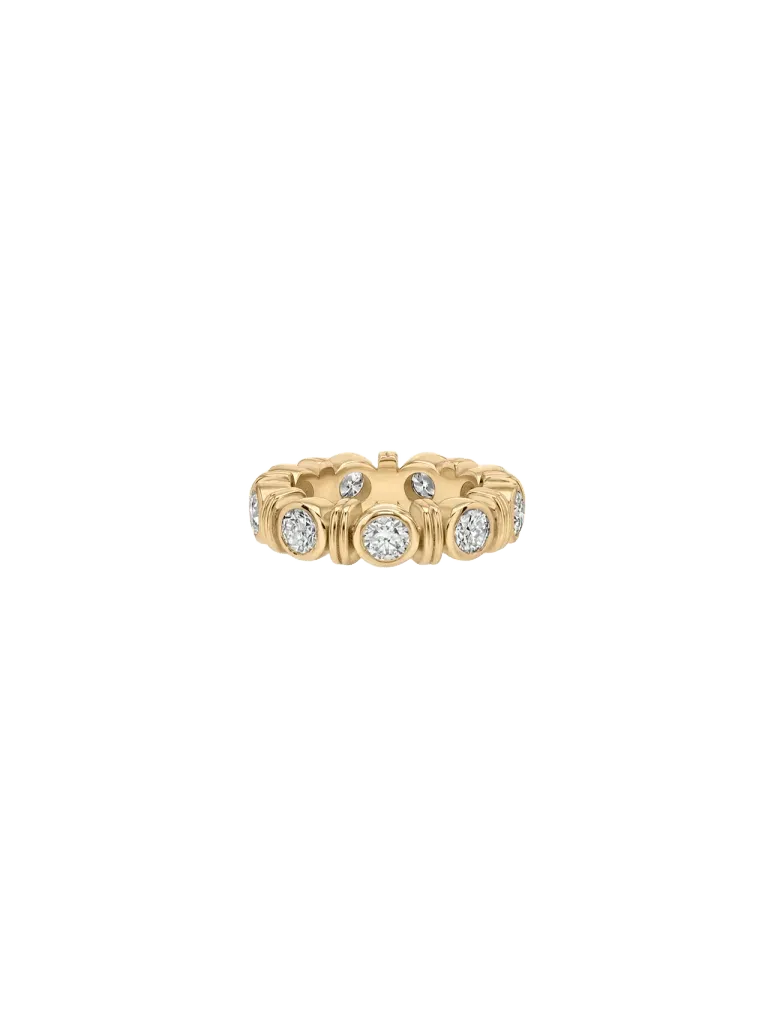 PETITE RHEN ROUND-CUT RING MOISSANITE