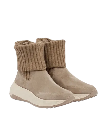 H669 suede high-top sneakers