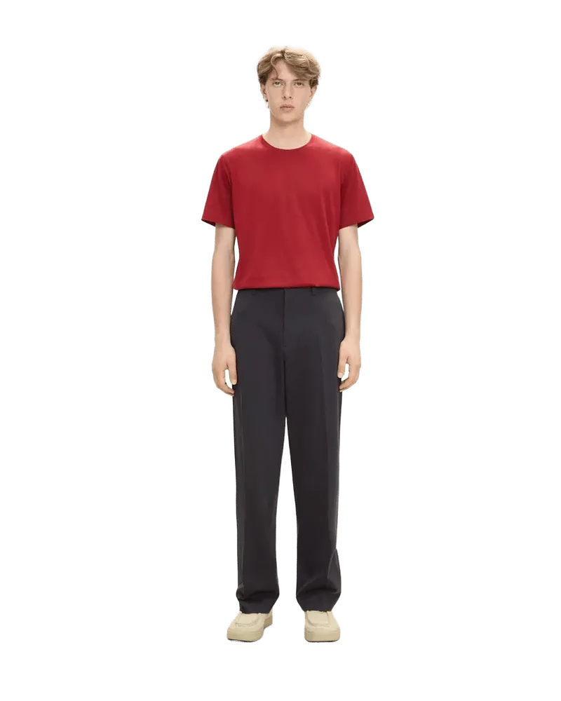Straight Pant in Knit Twill