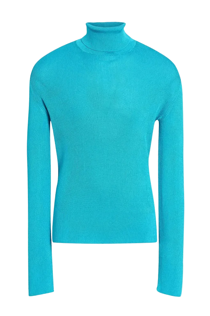 TOM FORD Ribbed Silk Turtleneck Sweater