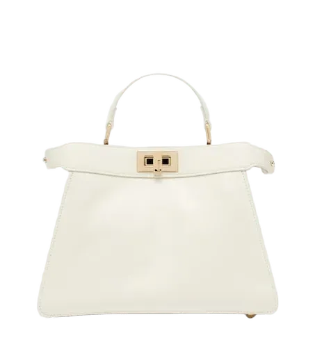 Peekaboo Small leather top-handle bag