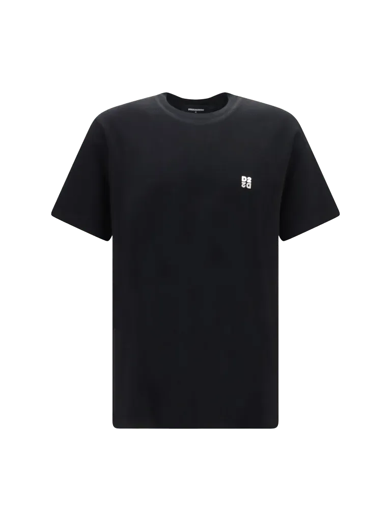 Dsquared2 Metal D2 Logo T-Shirt — Black