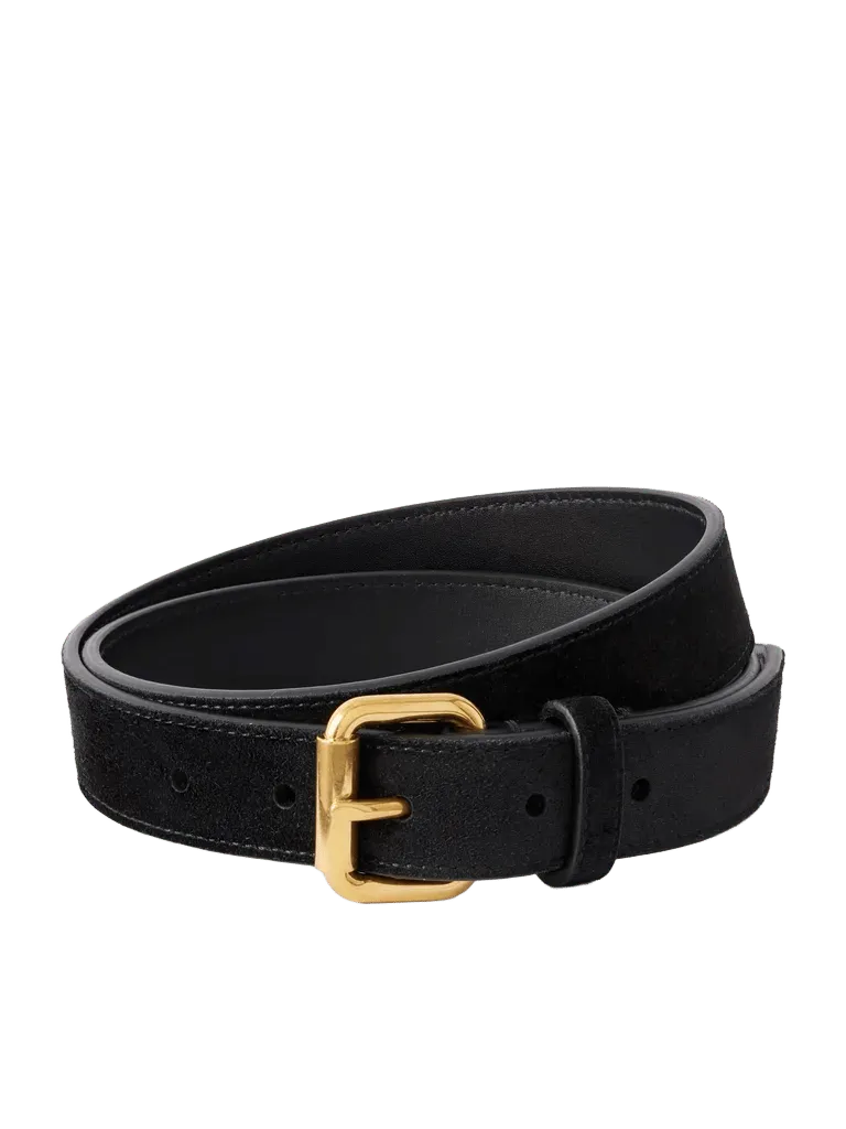 Geo suede belt