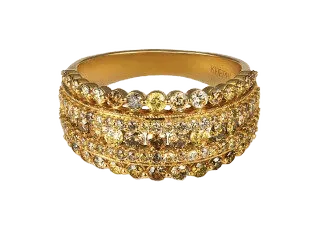 Natural Color Diamond Stardust Ring